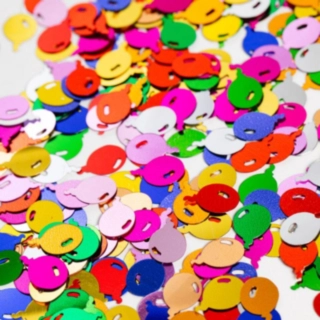 Ballongfigur Konfetti Multifärgad