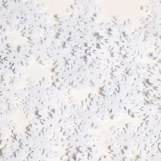Snöflinga Konfetti Vit