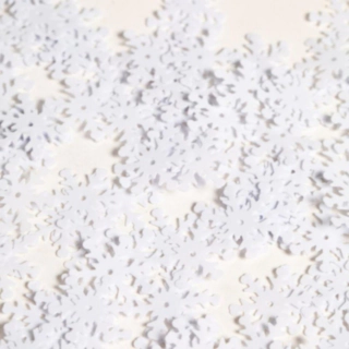 Snöflinga Konfetti Vit