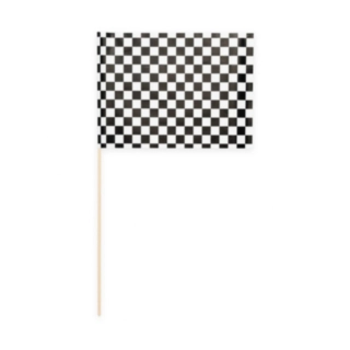 Racingflagga På Pinne