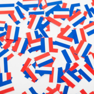 Nederländerna Flagga Konfetti