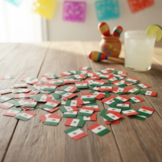 Mexico Flagga Konfetti