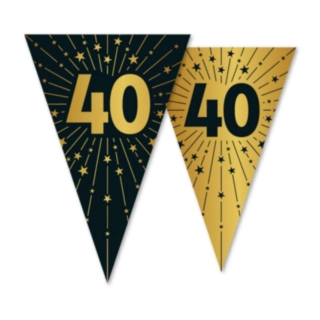 40 År Golden Celebrations Vimpelgirlang
