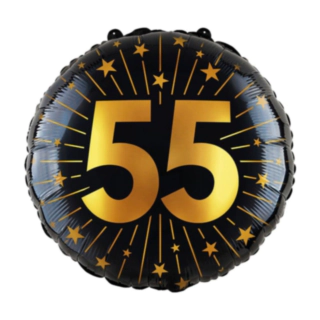 55 År Golden Celebrations Folieballong