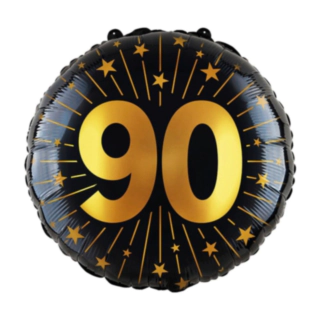 90 År Golden Celebrations Folieballong