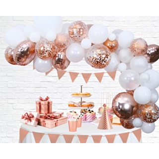 Ballongbåge DIY Roséguld