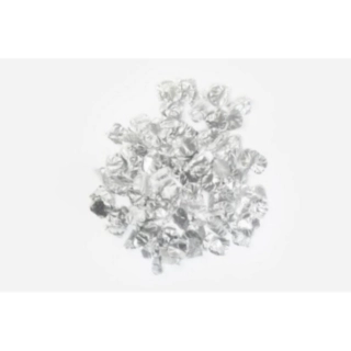 Metalliska Rosenblad Silver