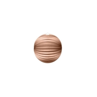 Rund Papperslykta Roséguld