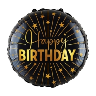Happy Birthday Golden Celebrations Stor Folieballong