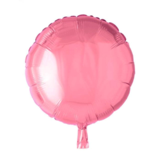 Rund Folieballong Rosa
