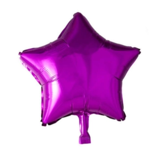 Stjärna Folieballong Cerise