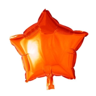 Stjärna Folieballong Orange