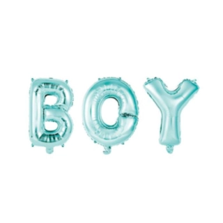 Boy Folieballong Ljusblå