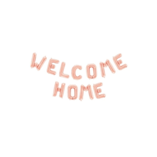 Welcome Home Folieballong Roséuld