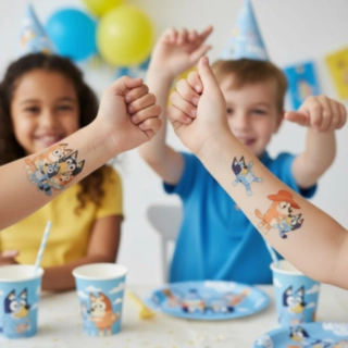 Bluey® Falska Tatueringar