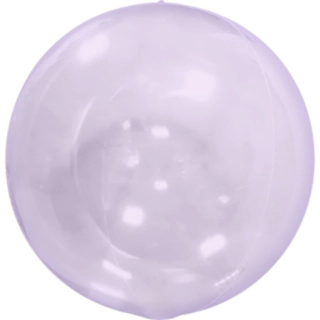 Genomskinlig Rund Ballong Lila
