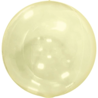 Genomskinlig Rund Ballong Gul