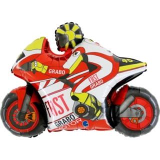 MotoGP Motorcykel Folieballong Röd
