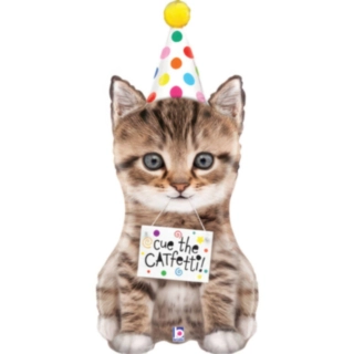 Festlig Katt Folieballong
