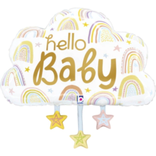 Hello Baby Moln Folieballong