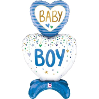 Baby Boy Hjärta Folieballong