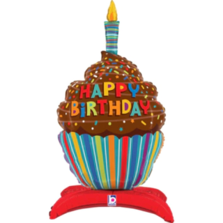 Happy Birthday Cupcake Folieballong