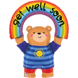 Get Well Soon Nalle Folieballong