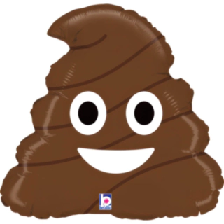 Emoji Bajs Folieballong