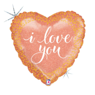 I Love You Hjärta Folieballong