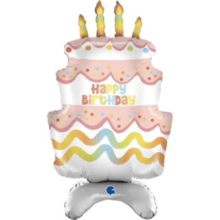 Födelsedagstårta Happy Birthday Folieballong