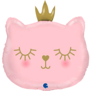 Prinsesskatt Folieballong Ljusrosa