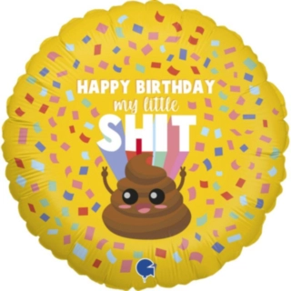 Happy Birthday My Little Shit Folieballong