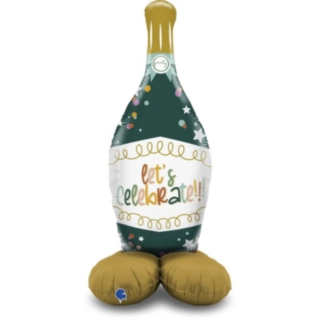 Champagneflaska Let's Celebrate Folieballong