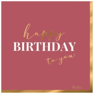 Happy Birthday To You Servetter Rosa