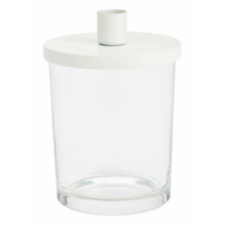 Ljusstake Glasvas Vit