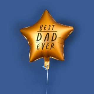 Best Dad Ever Stjärna Folieballong