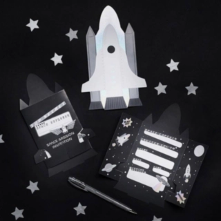Space Party Inbjudningskort