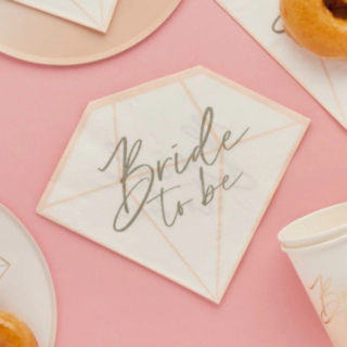 Bride To Be Diamond Servetter