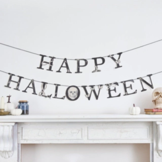 Happy Halloween Girlang Svart