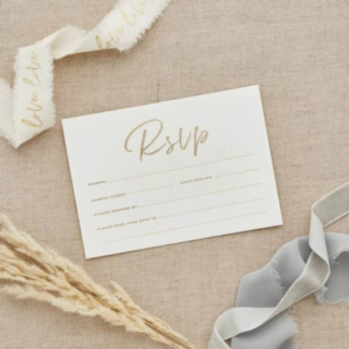 Bröllop RSVP Kort