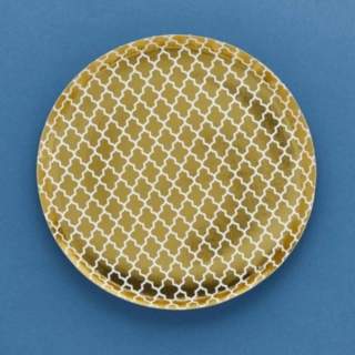 Eid Tallrikar Vit/Guld