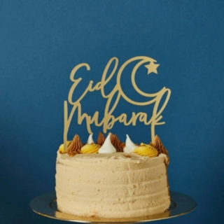 Eid Mubarak Akryl Tårttopper