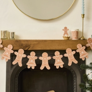 Pepparkaksgubbar Girlang Brun