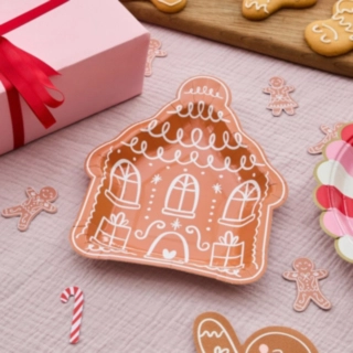 Pepparkakshus Pappers­tallrikar Brun