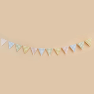 Gingham Pastell Girlang