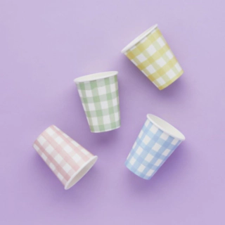 Gingham Pastell Muggar