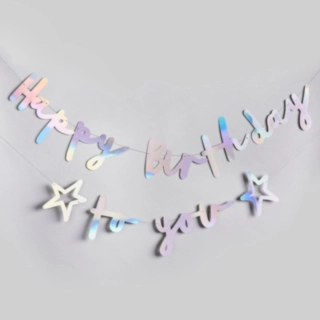 Iriserande Happy Birthday To You Girlang