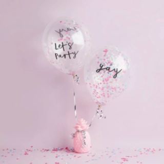 Let's Party Konfetti Ballonger