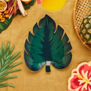 Tropiska Blad Tallrikar