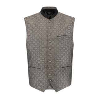 Tyrolerväst Jacquard Grå